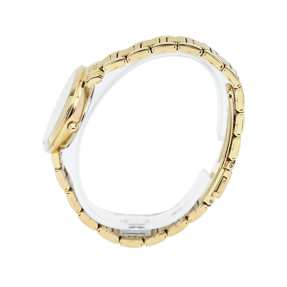 Jam Tangan ALBA Fashion AH7S92X1 Women Gold Dial Gold Stainless Steel Strap