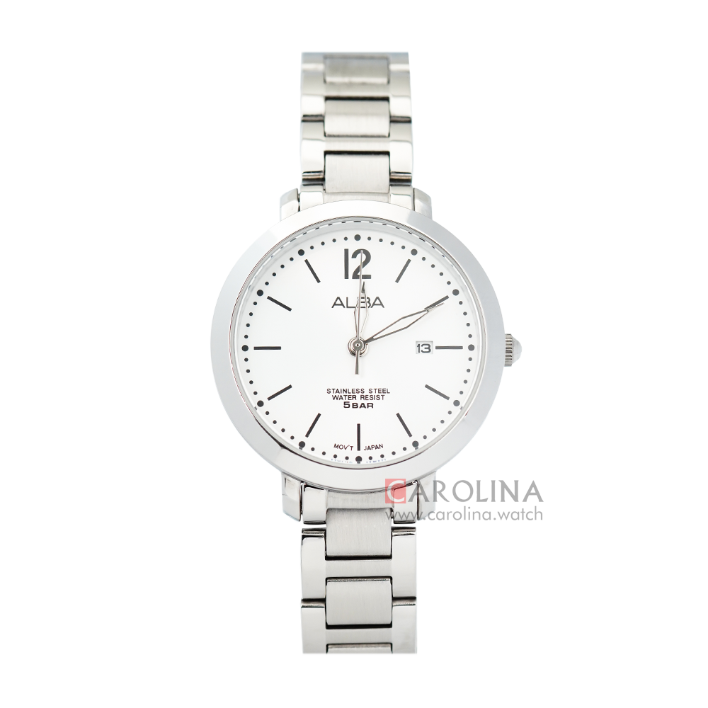 Jam Tangan ALBA Fashion AH7S99X1 Women Silver Dial Stainless Steel Strap