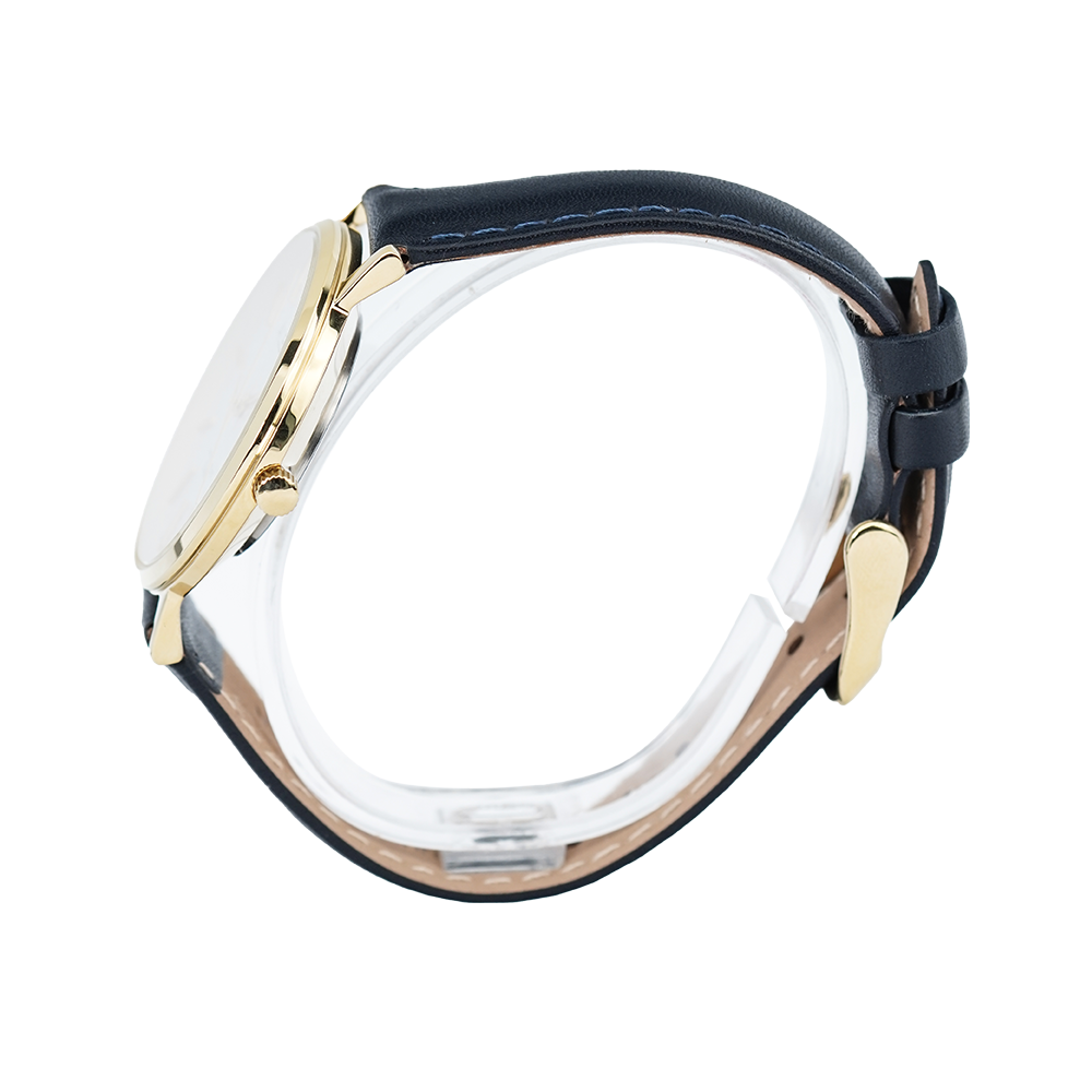 Jam Tangan ALBA Prestige AH7T70X1 Women White Dial Dark Blue Leather Strap