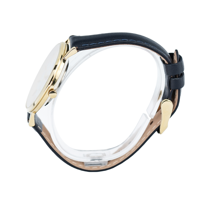 Jam Tangan ALBA Prestige AH7T70X1 Women White Dial Dark Blue Leather Strap