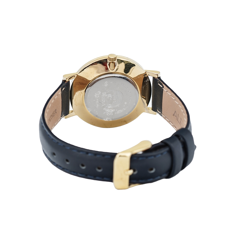Jam Tangan ALBA Prestige AH7T70X1 Women White Dial Dark Blue Leather Strap
