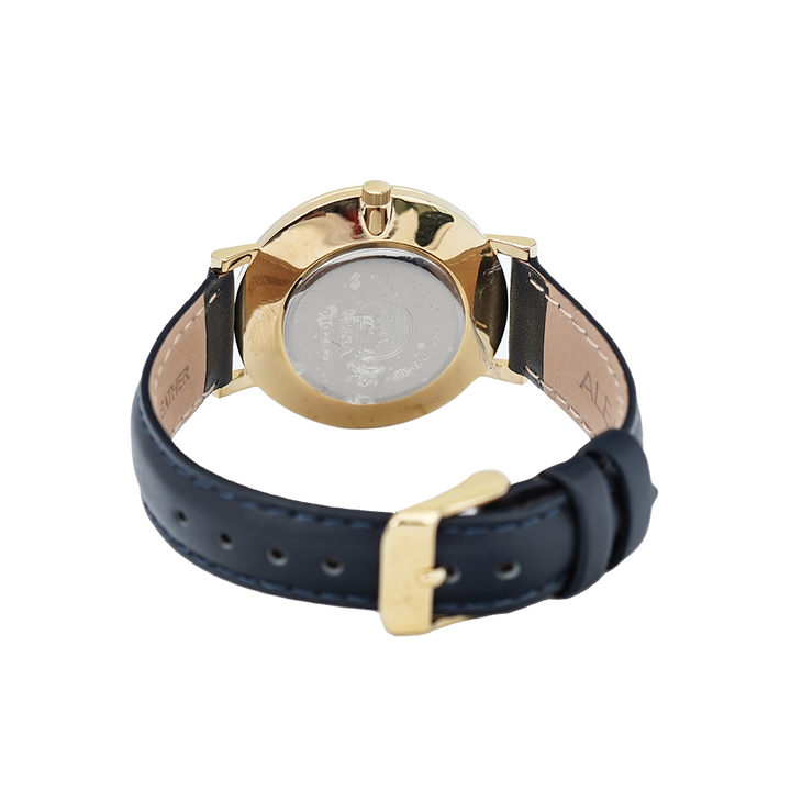 Jam Tangan ALBA Prestige AH7T70X1 Women White Dial Dark Blue Leather Strap