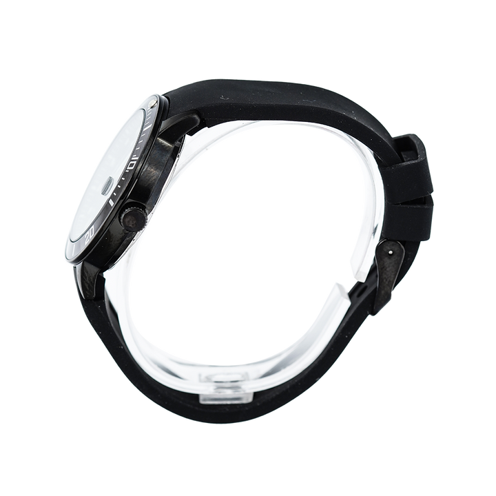 Jam Tangan ALBA Active AH7T81X1 Women Black Dial Black Rubber Strap