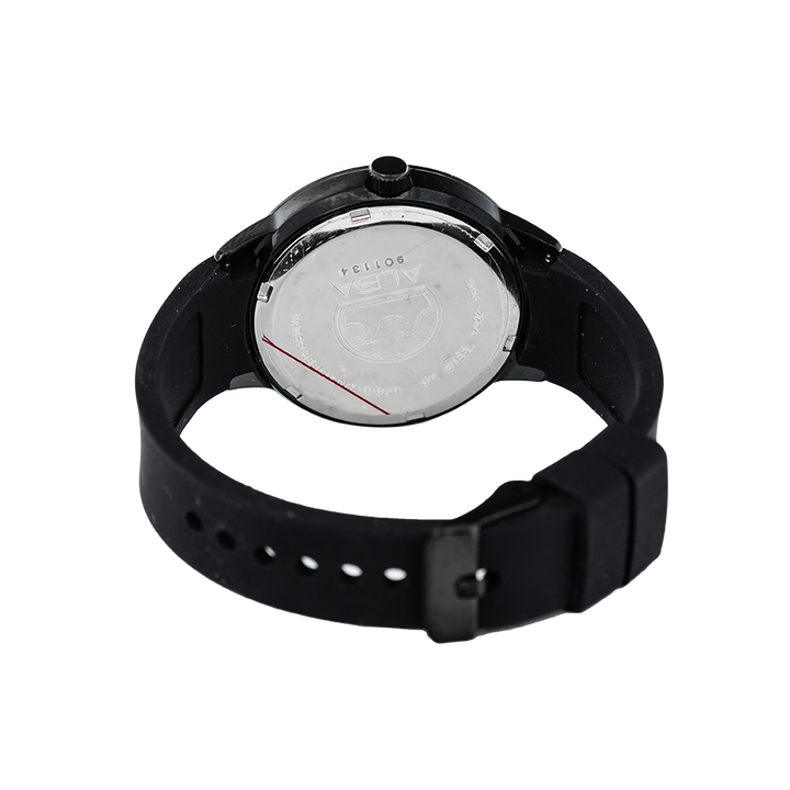 Jam Tangan ALBA Active AH7T81X1 Women Black Dial Black Rubber Strap