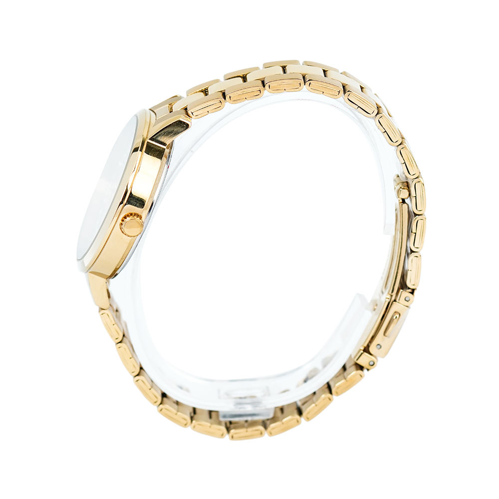 Jam Tangan ALBA Fashion AH7T90X1 Women Champagne Dial Gold Stainless Steel Strap