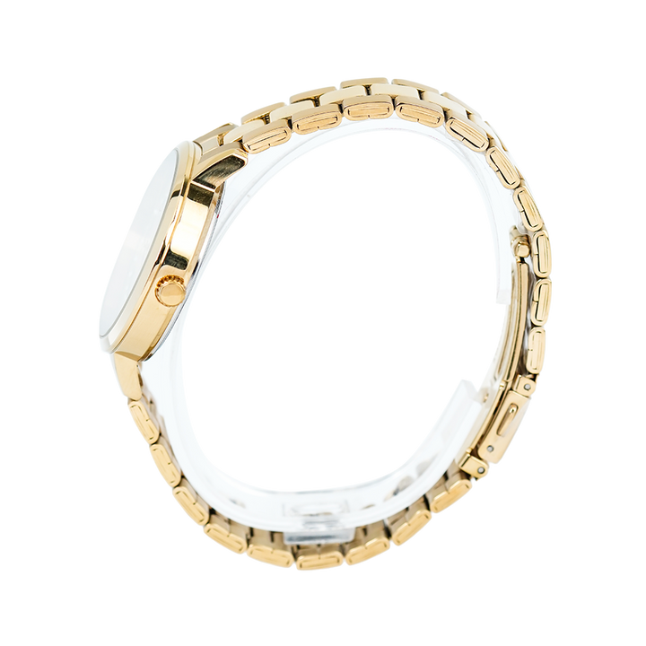Jam Tangan ALBA Fashion AH7T90X1 Women Champagne Dial Gold Stainless Steel Strap