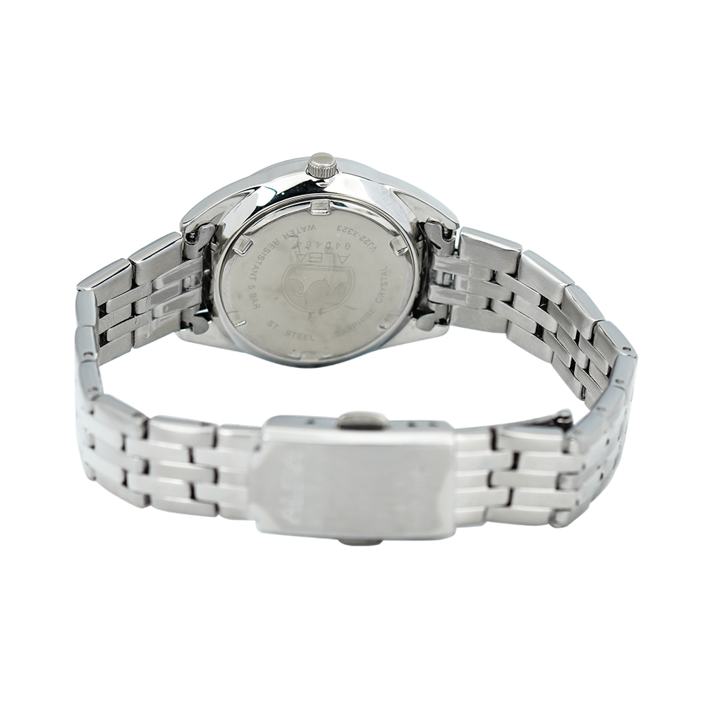Jam Tangan ALBA Prestige AH7V51X1 Women Black Dial Stainless Steel Strap