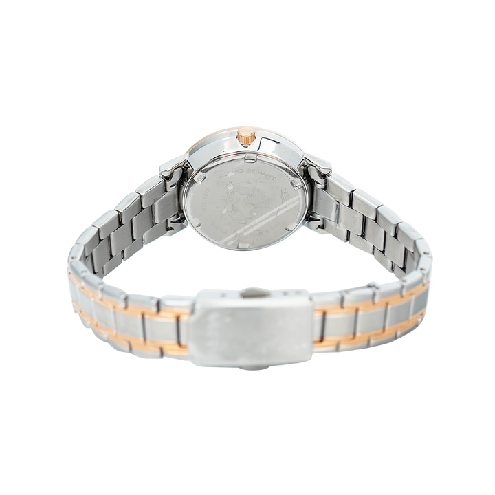 Jam Tangan ALBA Prestige AH7V60X1 Women White Dial Dual Tone Stainless Steel Strap
