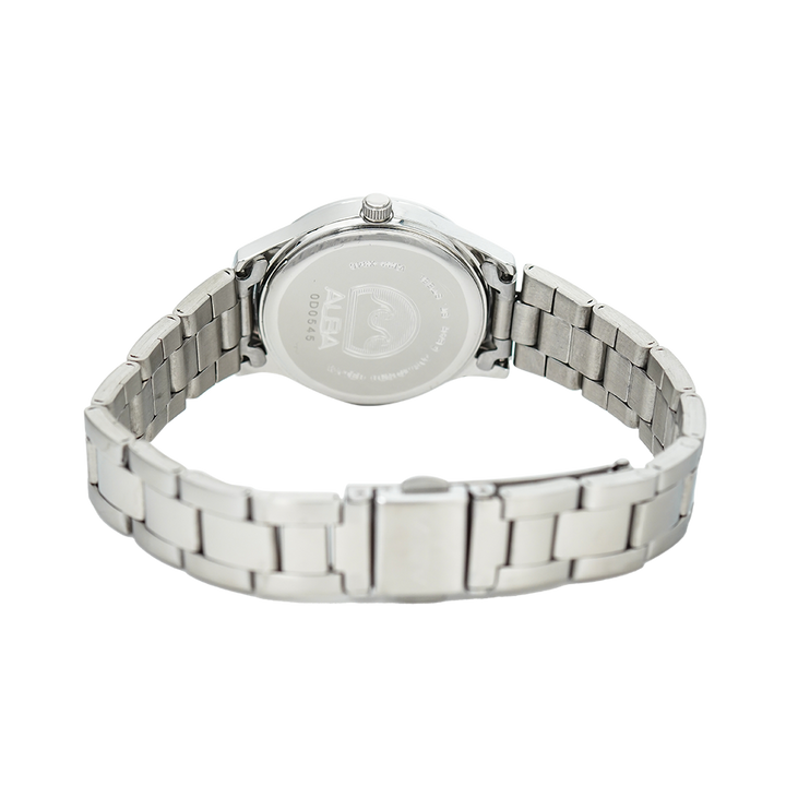 Jam Tangan ALBA Prestige AH7X99X1 Women Silver Pattern Dial Stainless Steel Strap