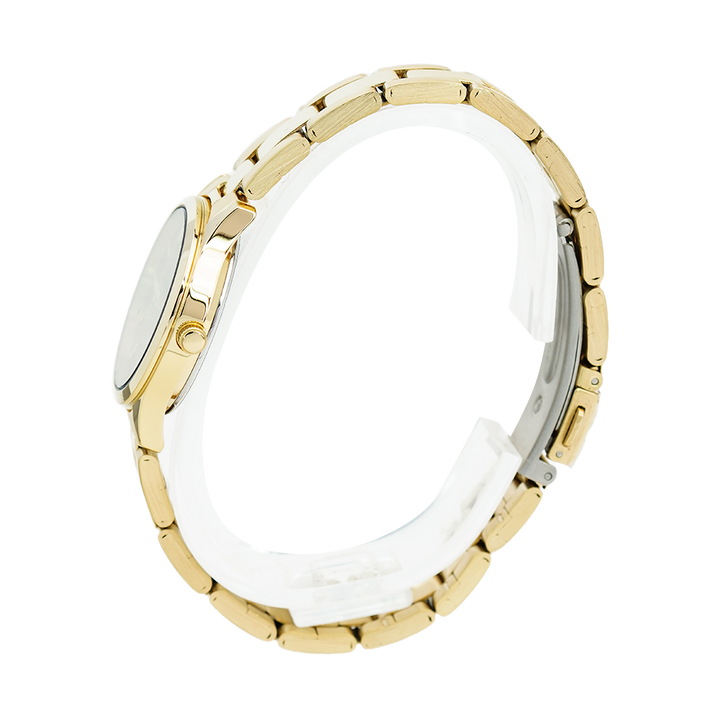 Jam Tangan ALBA Fashion AH7Y06X1 Women Black Dial Gold Stainless Steel Strap