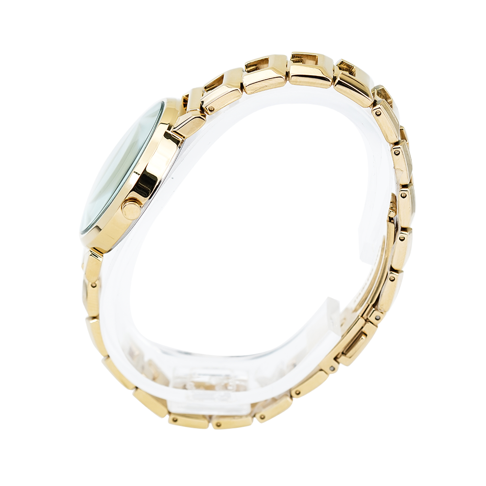 Jam Tangan ALBA Fashion AH8068X1 Women Ivory Dial Gold Stainless Steel Strap