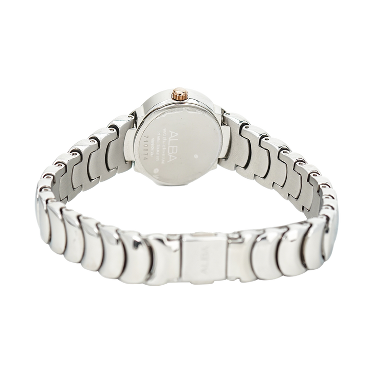 Jam Tangan ALBA Fashion AH8319X1 Women Silver Dial Stainless Steel Strap