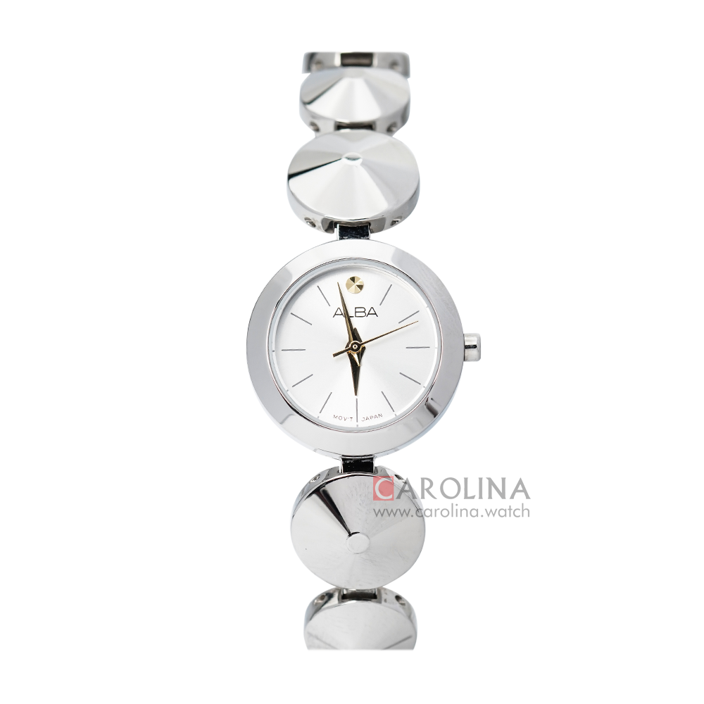 Jam Tangan ALBA AH8365X1 Women Silver Dial Stainless Steel Strap