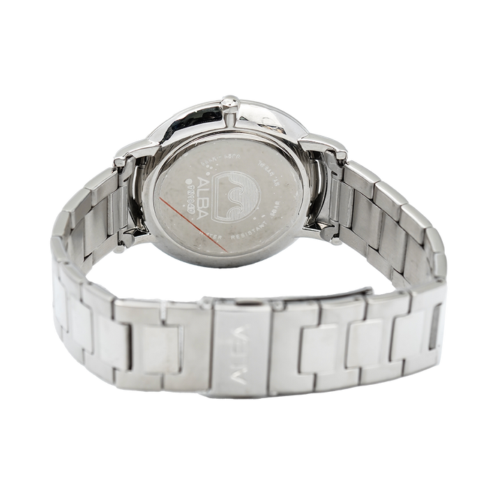 Jam Tangan ALBA AH8403X1 Men Black Dial Stainless Steel Strap