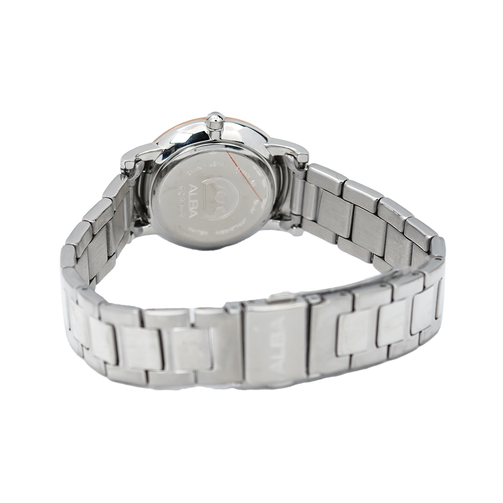 Jam Tangan ALBA Prestige AH8414X1 Women Silver Dial Stainless Steel Strap