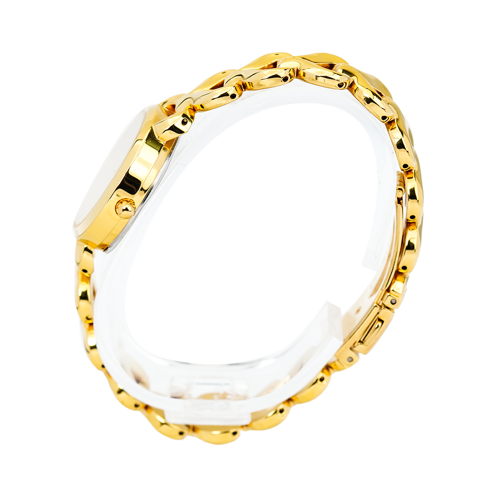 Jam Tangan ALBA AH8436X1 Women Gold Pattern Dial Gold Stainless Steel Strap