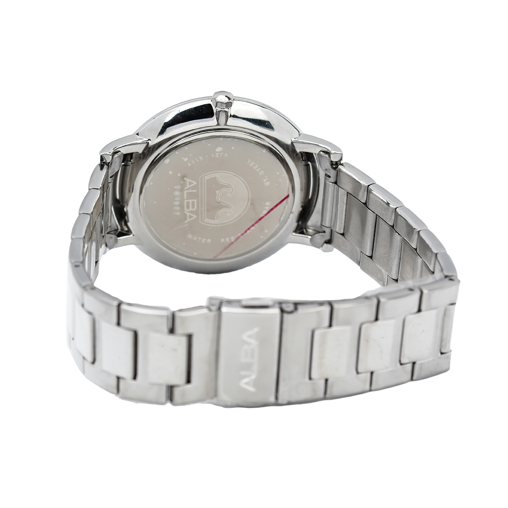 Jam Tangan ALBA Prestige AH8461X1 Men Silver Dial Stainless Steel Strap