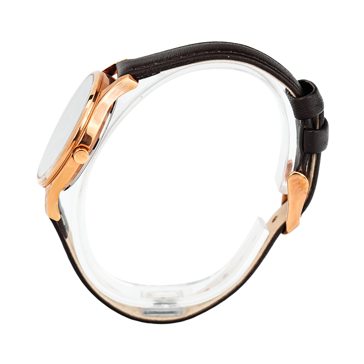 Jam Tangan ALBA Fashion AH8520X1 Women Brown Dial Brown Leather Strap