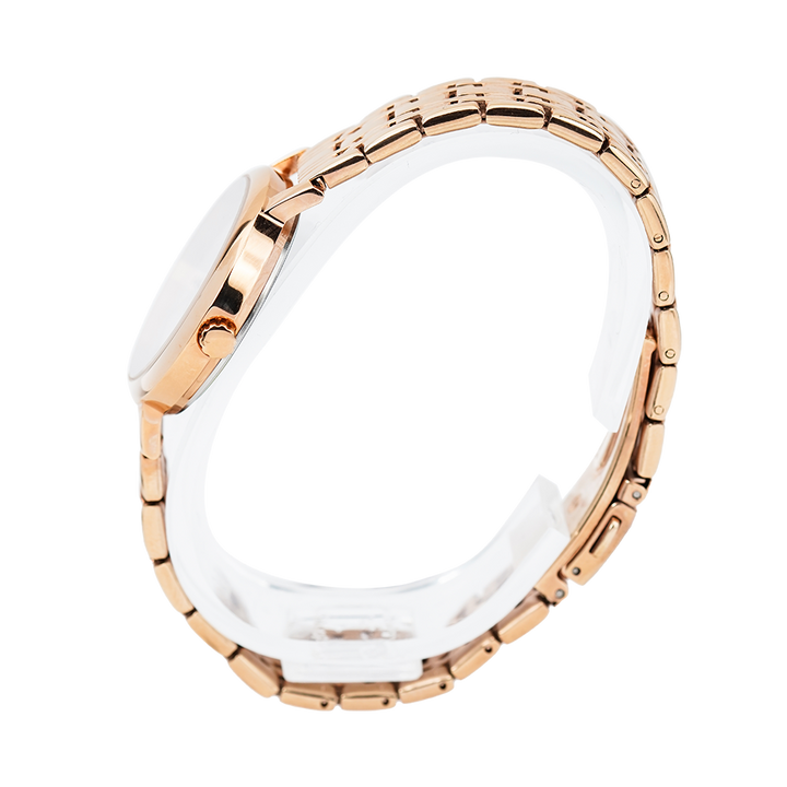 Jam Tangan ALBA Fashion AH8524X1 Women White Dial Rose Gold Stainless Steel Strap