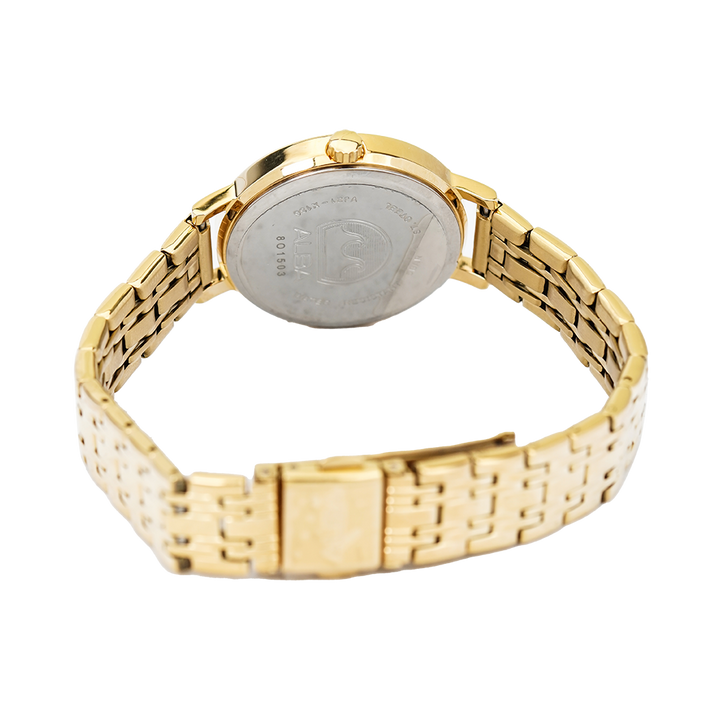Jam Tangan ALBA Fashion AH8526X1 Women Silver Dial Gold Stainless Steel Strap