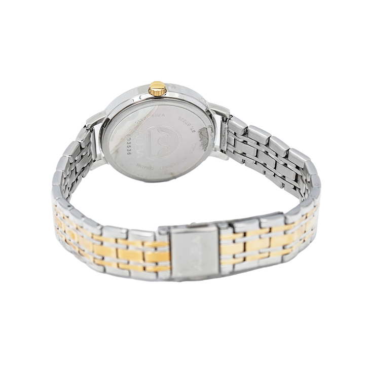 Jam Tangan ALBA Fashion AH8527X1 Women Silver White Dial Dual Tone Stainless Steel Strap
