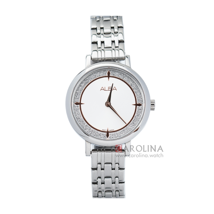 Jam Tangan ALBA Fashion AH8529X1 Women Silver Dial Stainless Steel Strap