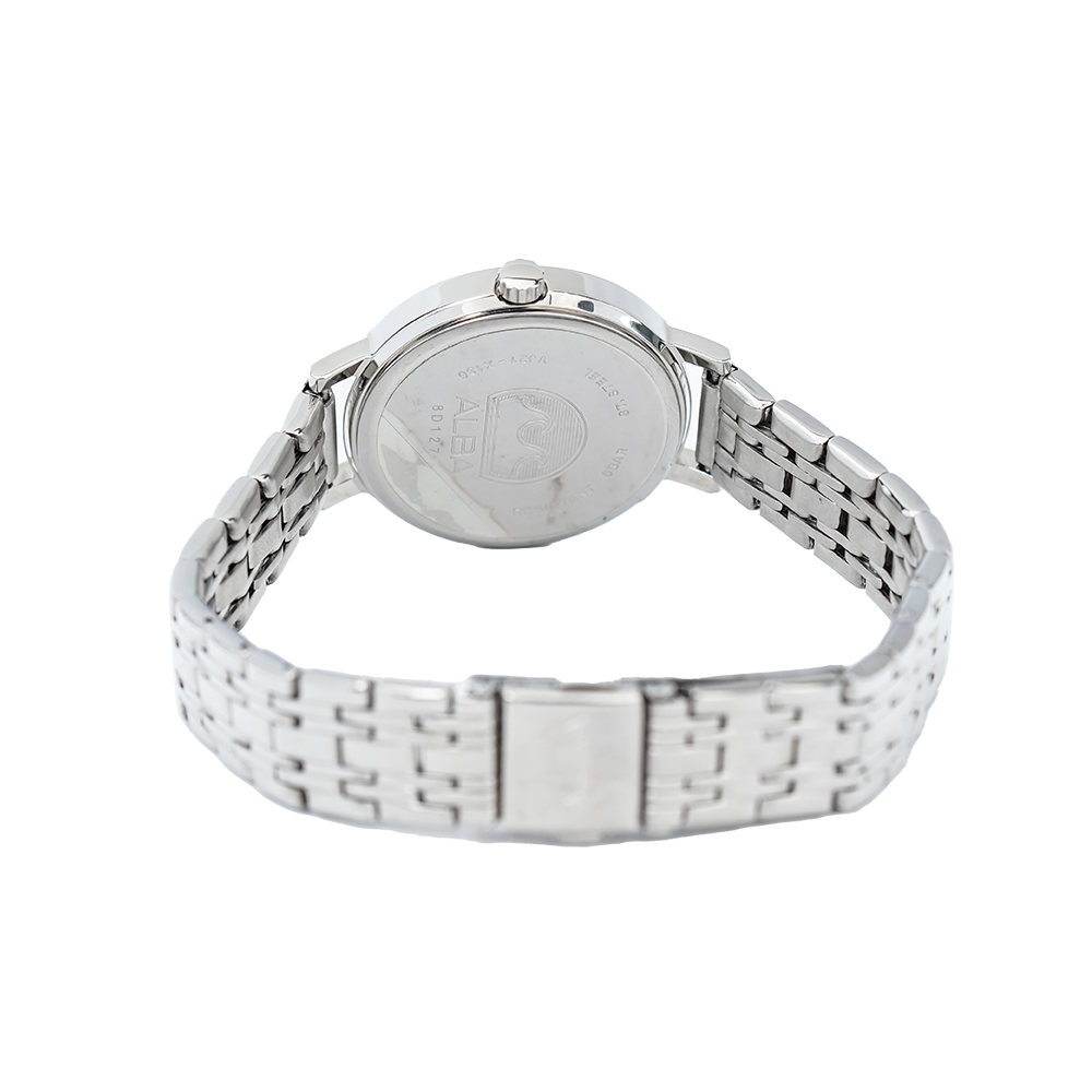 Jam Tangan ALBA Fashion AH8529X1 Women Silver Dial Stainless Steel Strap