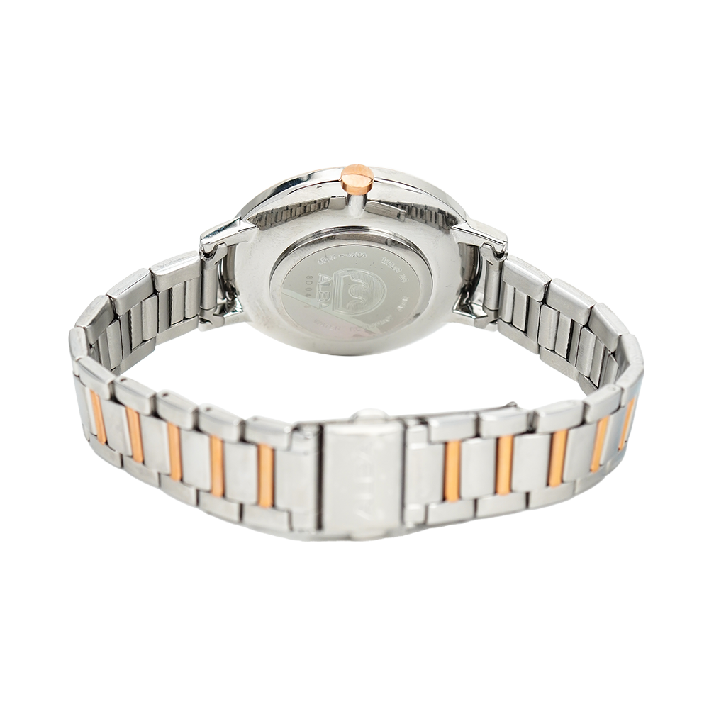 Jam Tangan ALBA Fashion AH8542X1 Women Silver White Dial Dual Tone Stainless Steel Strap