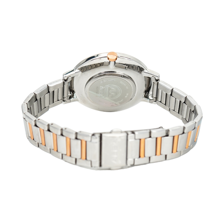 Jam Tangan ALBA Fashion AH8542X1 Women Silver White Dial Dual Tone Stainless Steel Strap