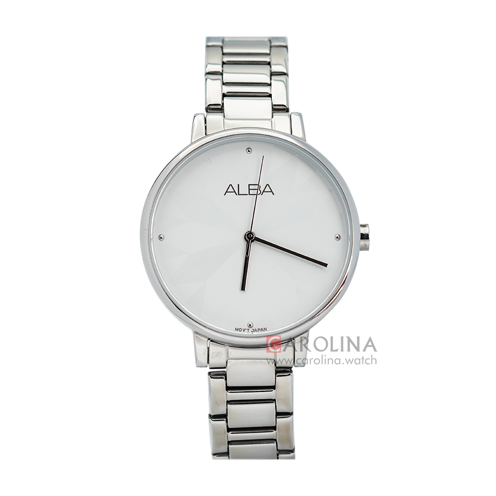 Jam Tangan ALBA Fashion AH8545X1 Women Silver Dial Stainless Steel Strap