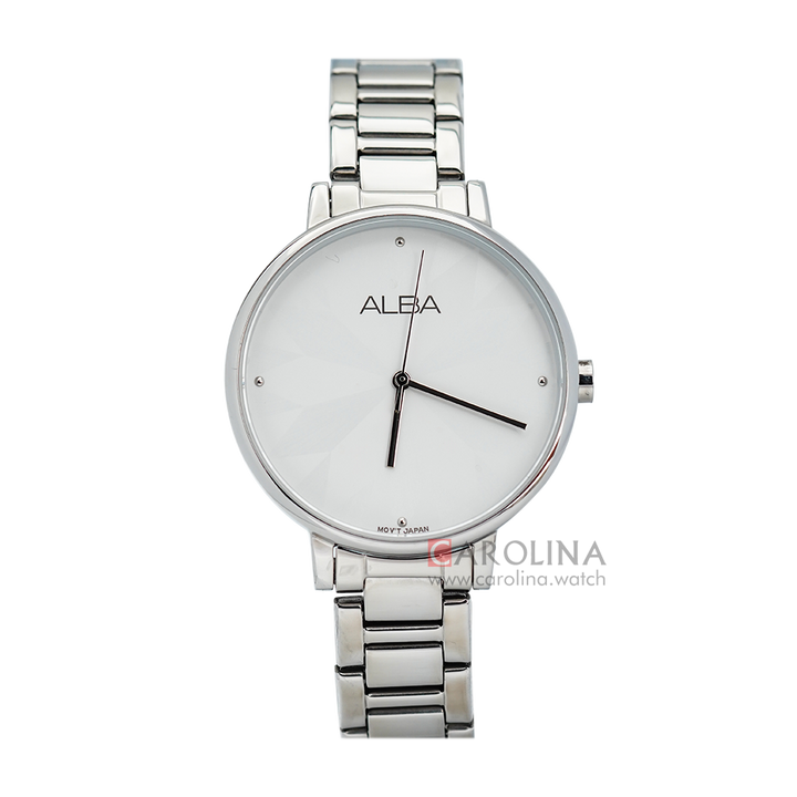 Jam Tangan ALBA Fashion AH8545X1 Women Silver Dial Stainless Steel Strap