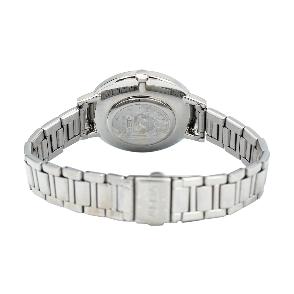 Jam Tangan ALBA Fashion AH8545X1 Women Silver Dial Stainless Steel Strap