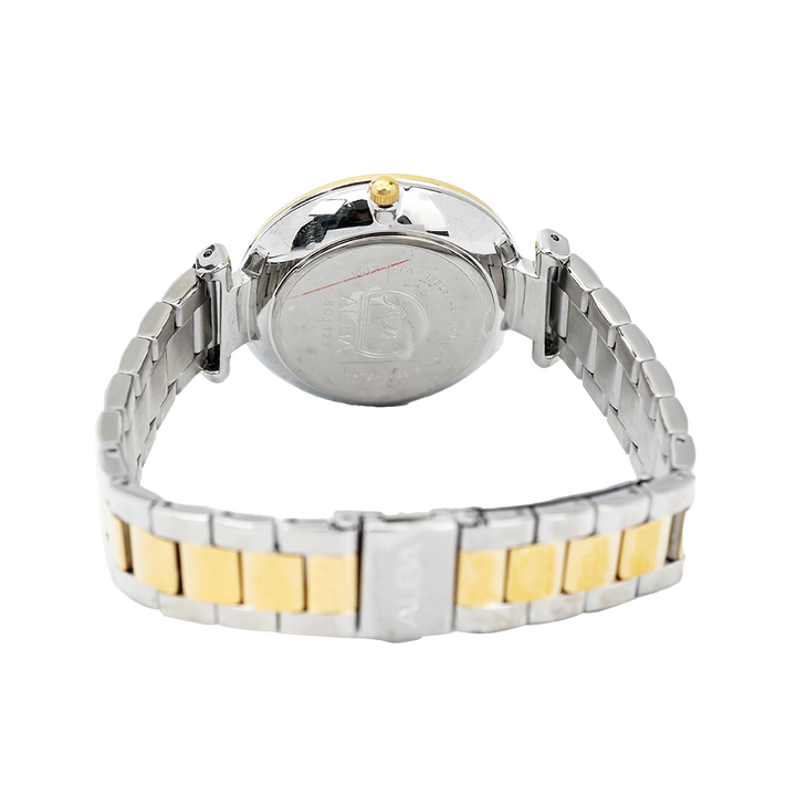 Jam Tangan ALBA Fashion AH8556X1 Women Light Champagne Dial Dual Tone Stainless Steel Strap