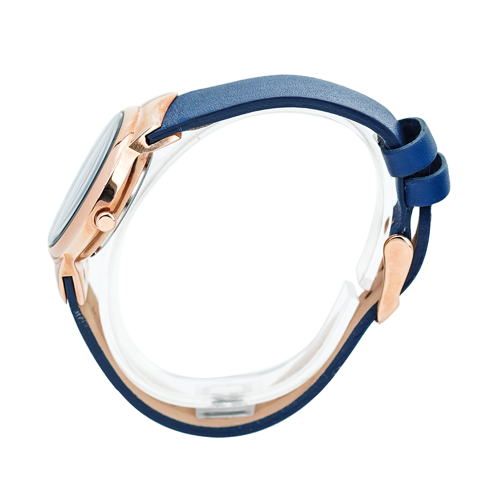 Jam Tangan ALBA Fashion AH8622X1 Women Blue Dial Blue Leather Strap