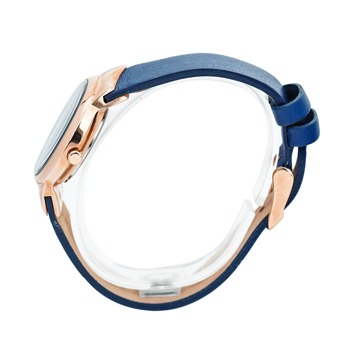 Jam Tangan ALBA Fashion AH8622X1 Women Blue Dial Blue Leather Strap