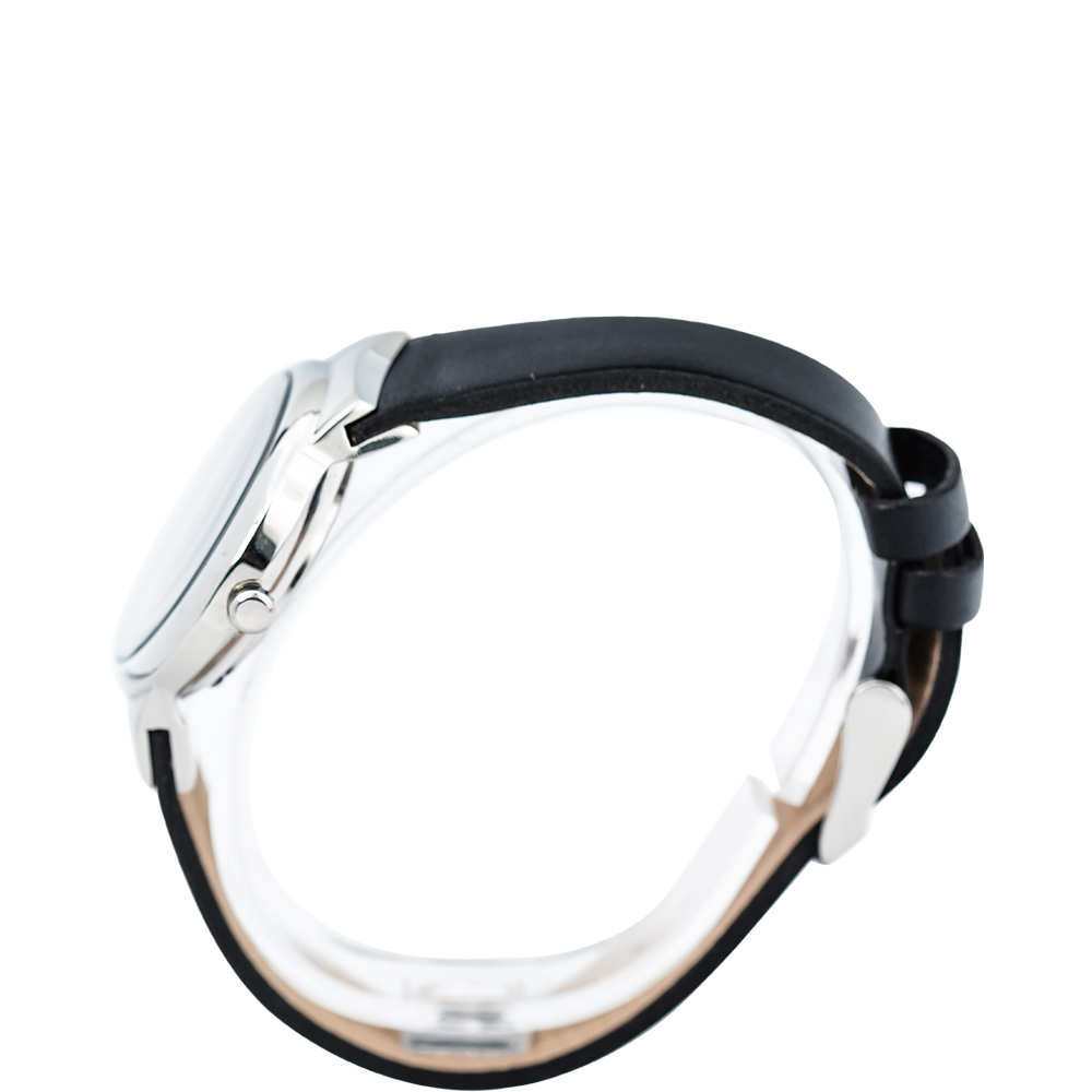 Jam Tangan ALBA Fashion AH8625X1 Women Black Dial Black Leather Strap
