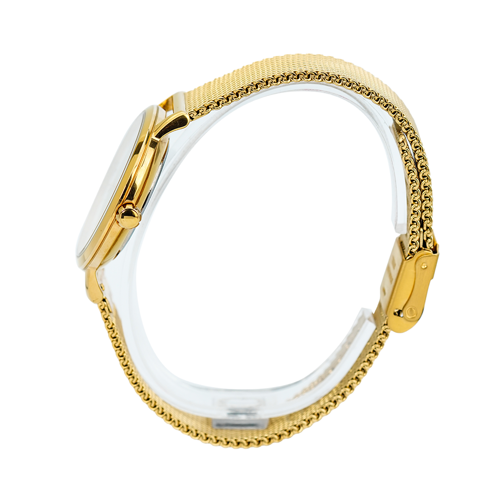 Jam Tangan ALBA Fashion AH8628X1 Women Glitter Dial Gold Stainless Steel Strap