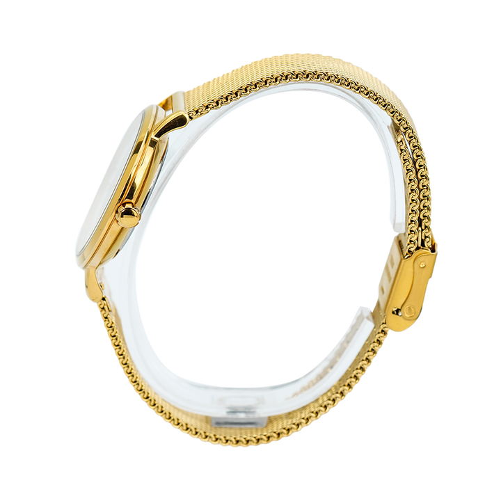 Jam Tangan ALBA Fashion AH8628X1 Women Glitter Dial Gold Stainless Steel Strap