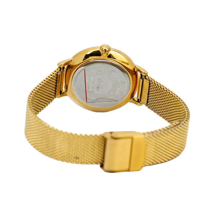 Jam Tangan ALBA Fashion AH8628X1 Women Glitter Dial Gold Stainless Steel Strap