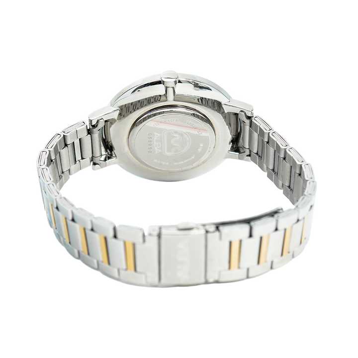 Jam Tangan ALBA Fashion AH8755X1 Women Light Champagne Dial Dual Tone Stainless Steel Strap