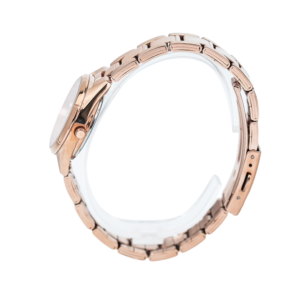 Jam Tangan ALBA Fashion AH8764X1 Women Rose Gold Dial Rose Gold Stainless Steel Strap
