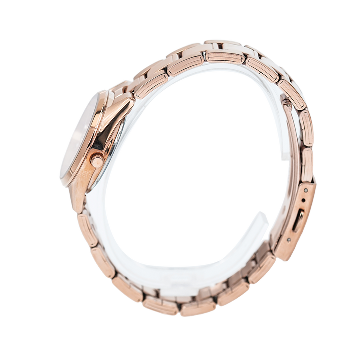 Jam Tangan ALBA Fashion AH8764X1 Women Rose Gold Dial Rose Gold Stainless Steel Strap
