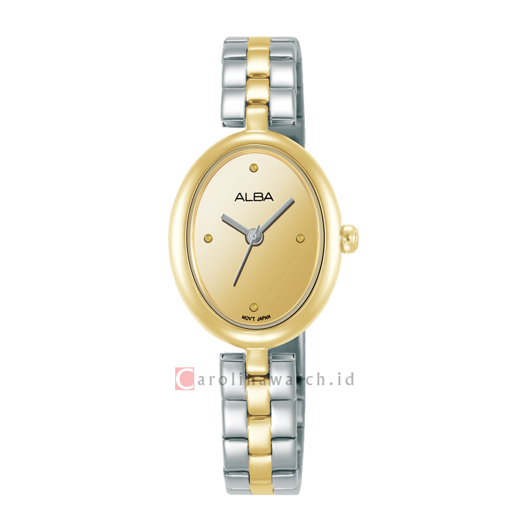 Jam Tangan AH8920X1 Women Gilt Polished Dial Dual Tone Stainless Steel Strap