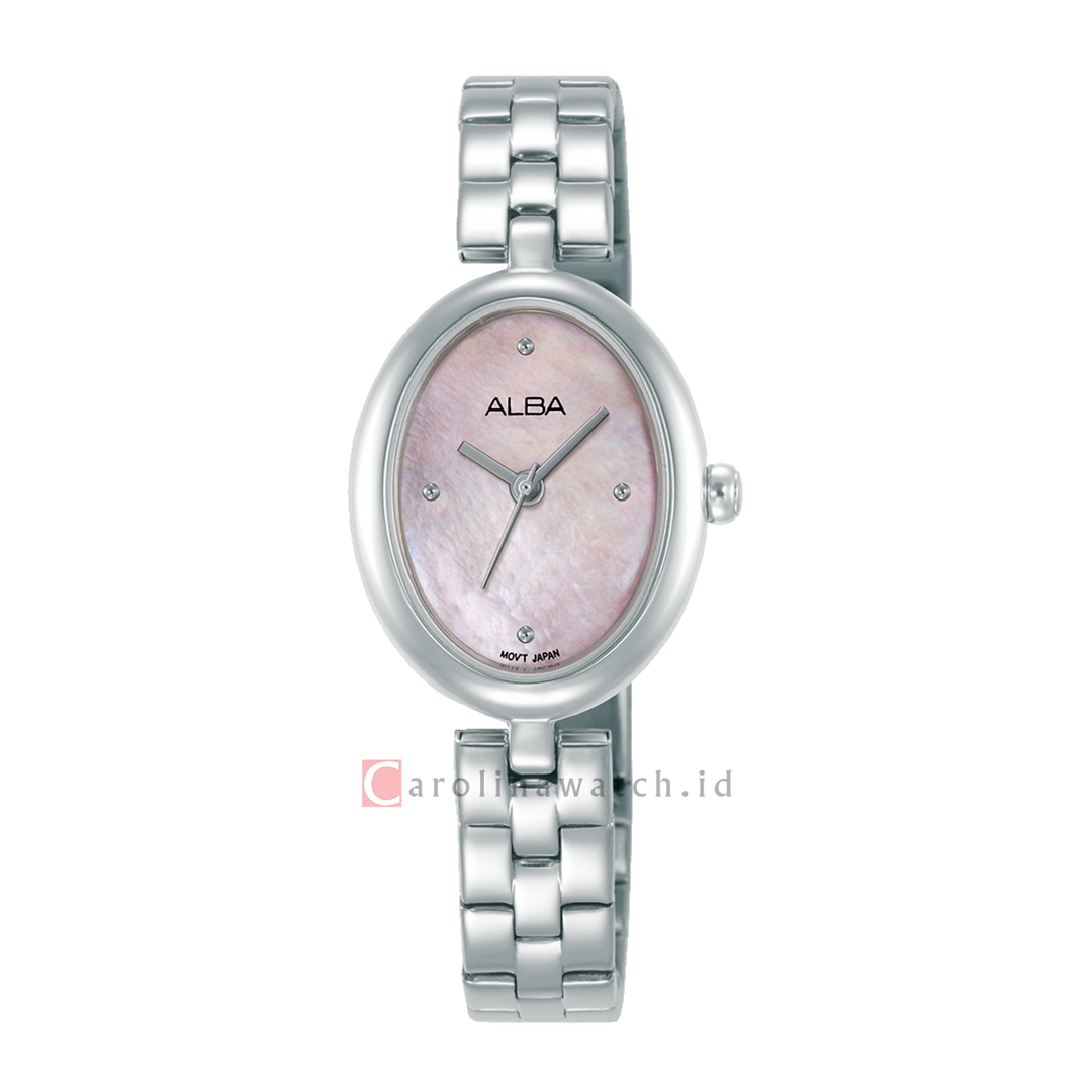 Jam Tangan AH8925X1 Women Light Pink MOP Dial Stainless Steel Strap