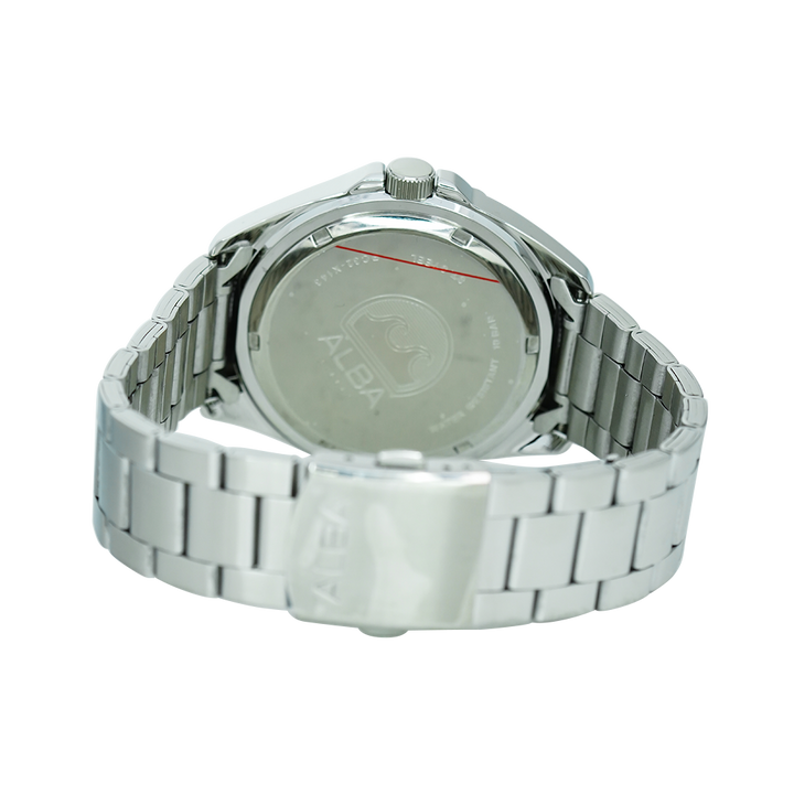 Jam Tangan ALBA Prestige AH9021X1 Men Blue Dial Stainless Steel Strap