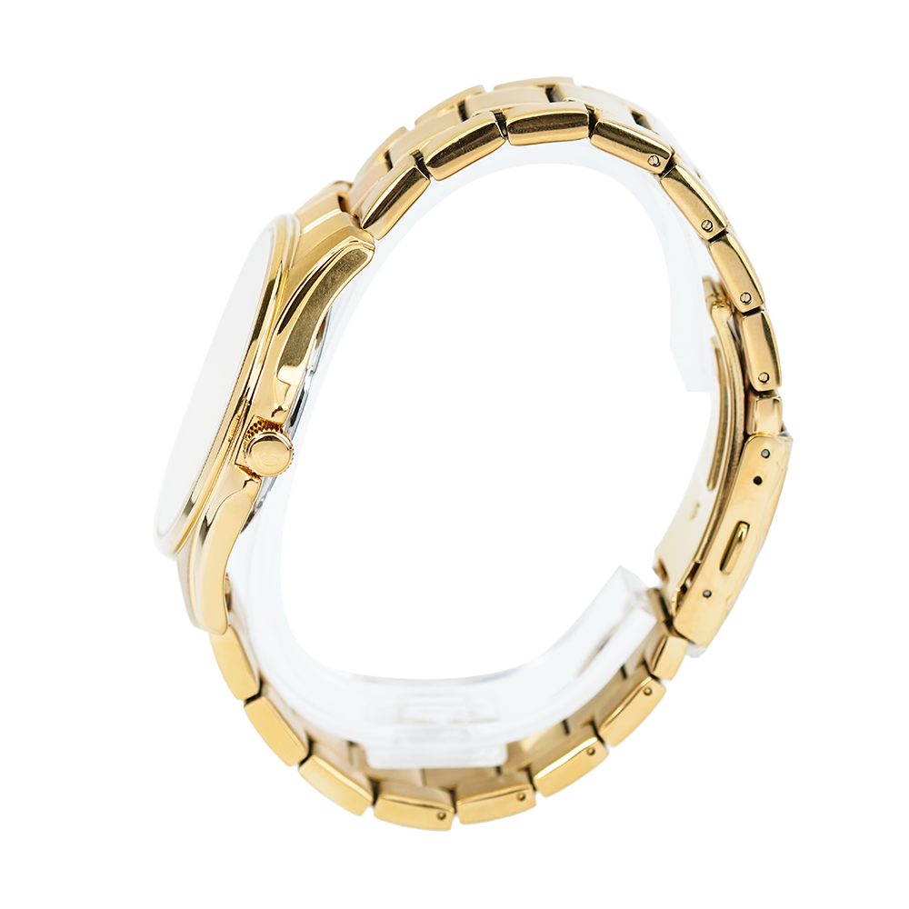 Jam Tangan ALBA Prestige AJ6094X1 Men Champagne Pattern Dial Gold Stainless Steel Strap