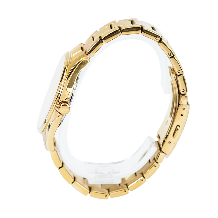 Jam Tangan ALBA Prestige AJ6094X1 Men Champagne Pattern Dial Gold Stainless Steel Strap