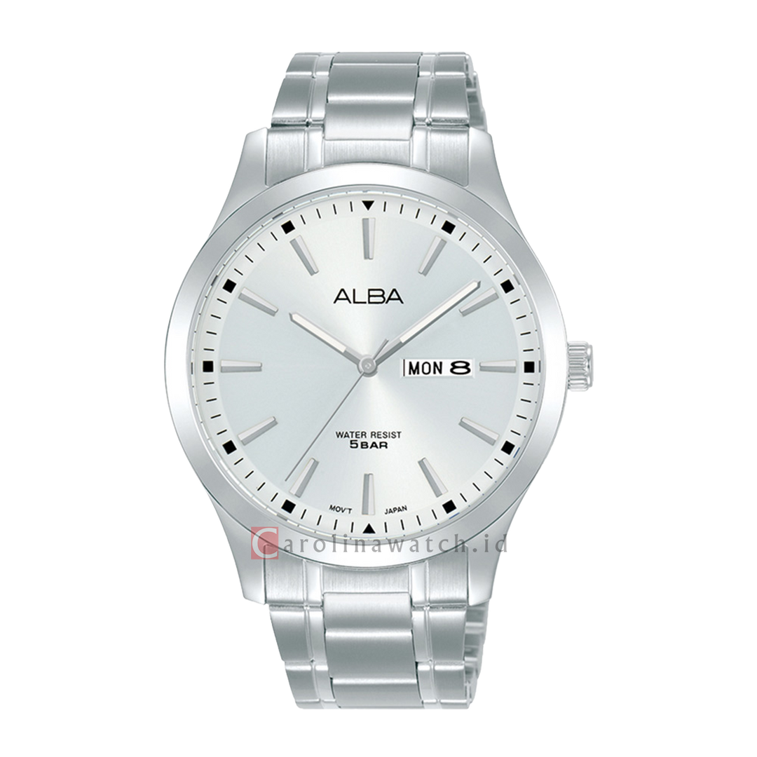 Jam Tangan ALBA Prestige AJ6157X1 Men Silver Dial Stainless Steel Strap