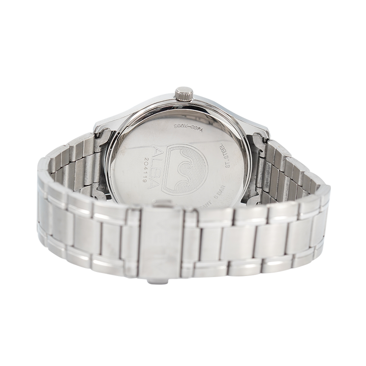 Jam Tangan ALBA Prestige AJ6157X1 Men Silver Dial Stainless Steel Strap