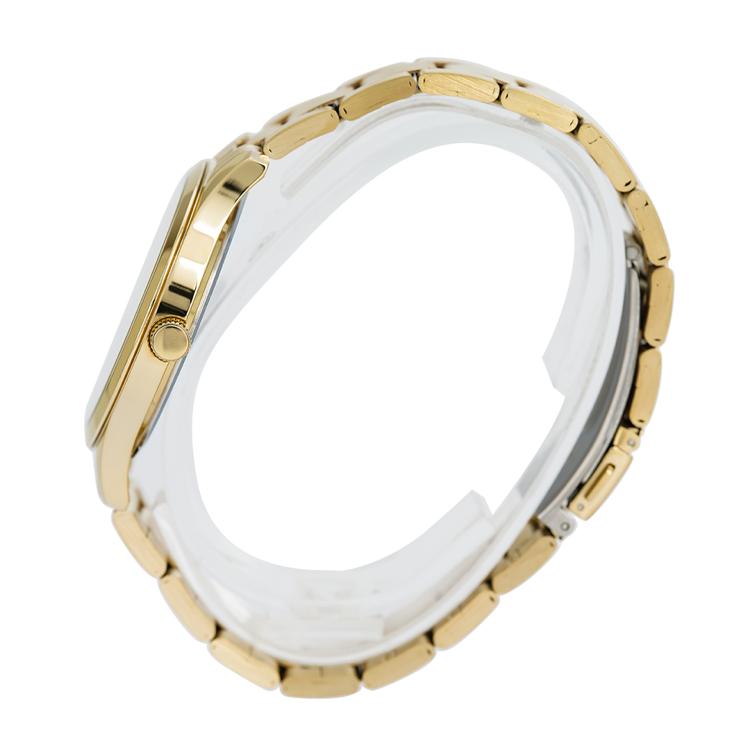Jam Tangan ALBA Prestige AJ6158X1 Men Light Gold Dial Gold Stainless Steel Strap